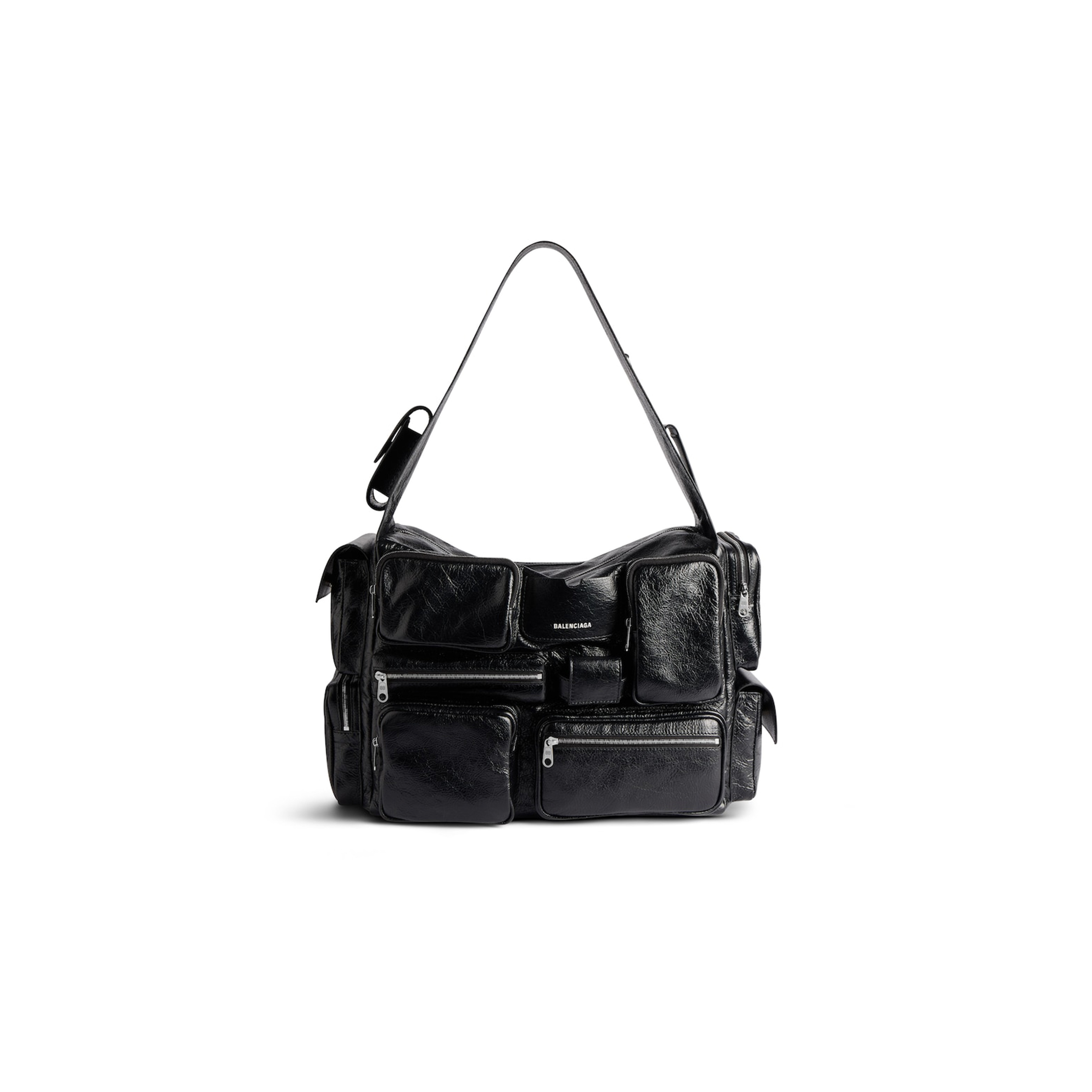 ba*len*cia*ga S*perbusy sling bag large in black 702168210c81000 (42*29*19cm)